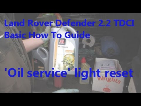 Land Rover Defender 2.2 TDCI Oil Service Light Reset Guide