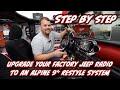 Step by Step How to upgrade your Jeep JL Wrangler , JT Gladiator with an Alpine X409-WRA-JL 9" Radio