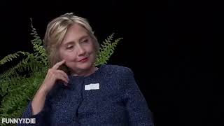 Zack Galifianakis making fun of Hilary Clinton