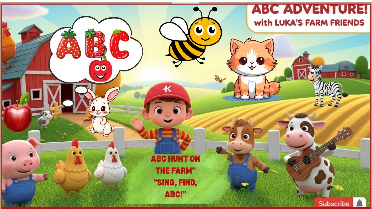 “Luka’s ABC Farm Adventure | Alphabet Phonics Song for Kids ...