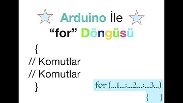 Arduino Eğitimi 8. Ders : Arduino da  "for" Döngüsü
