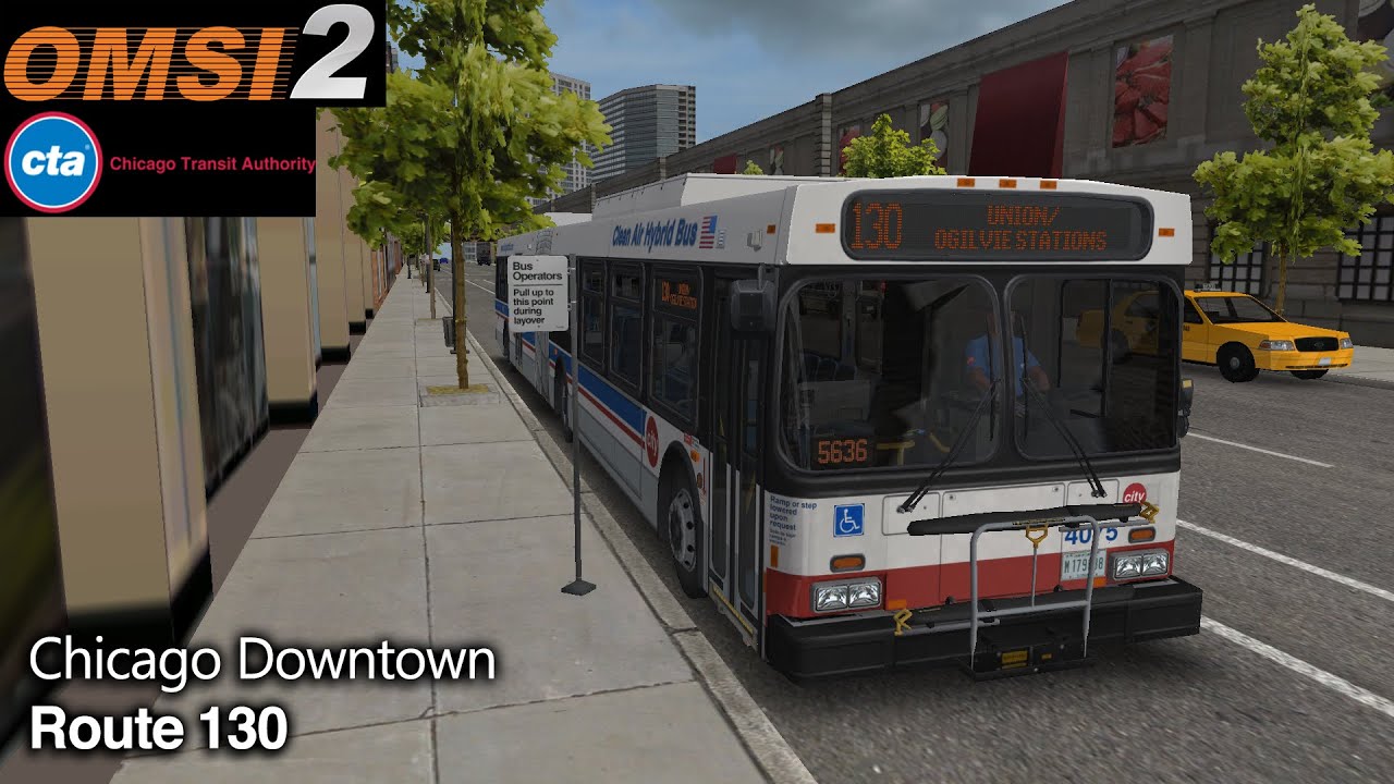 OMSI 2: Chicago Downtown (Route 130 Roundtrip) D60LF