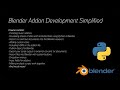 Blender Addon Development Simplified