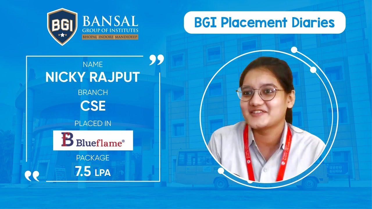 Nicky Rajput SPOTLIGHT VIDEO - Nicky Rajput | CSE 2022 | BlueFlames I BGI - YouTube