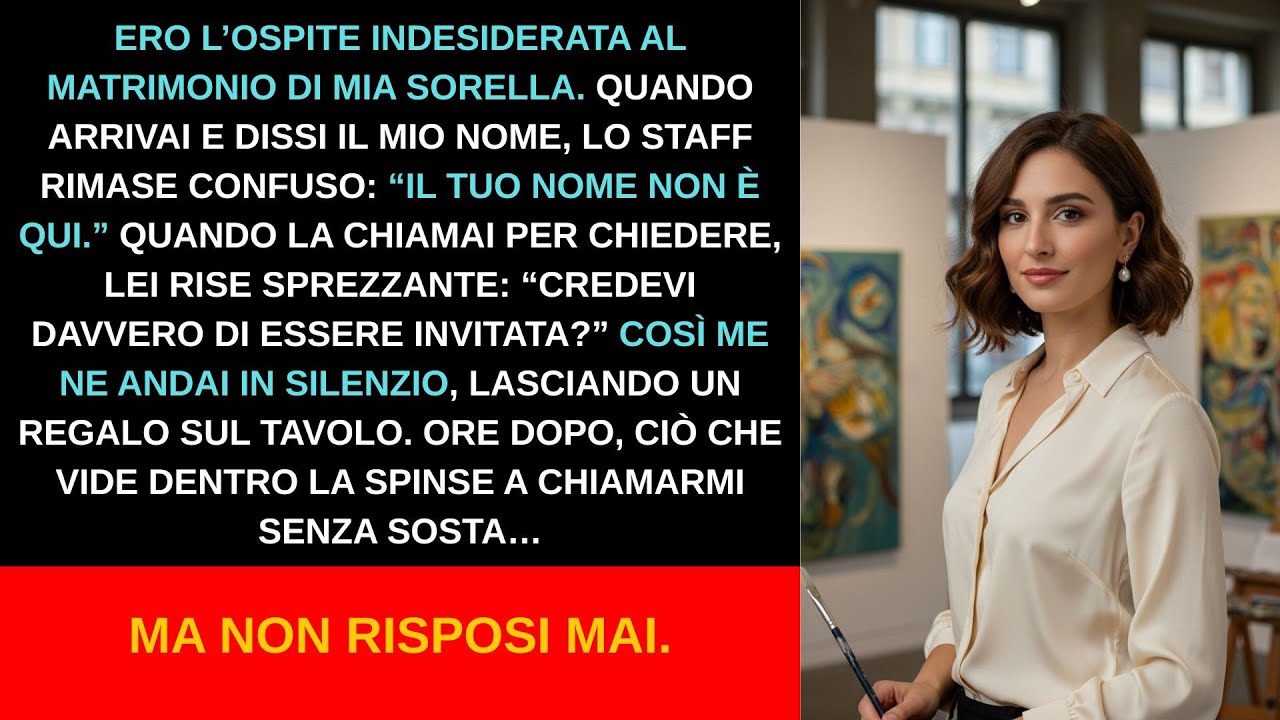 Mia sorella ha tolto il mio nome dalla lista degli invitati poi ha perso la sua villa da 2,8 milioni