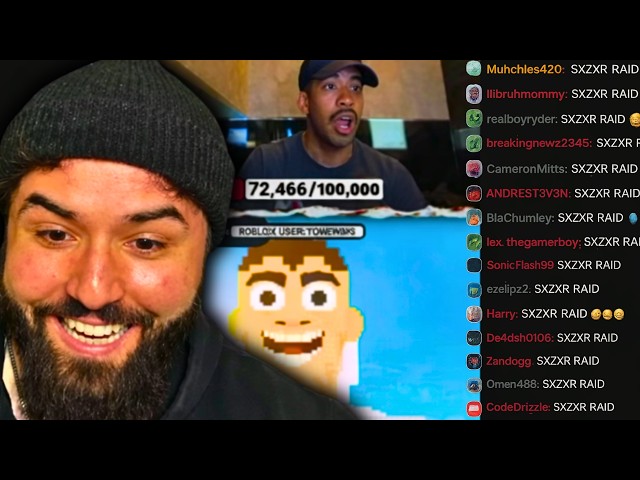 SXZXR Raided My Roblox Steal A Brainrot Stream!