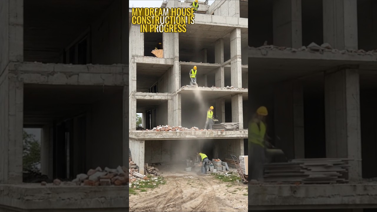#My dream house construction is in progress #luxaryhomes #viralvideo #trendingshorts #viraltrend