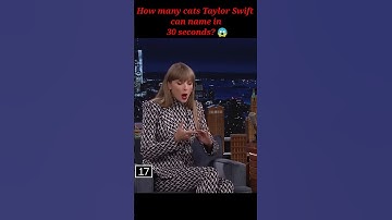 Cats names in 30 sec - Taylor swift | Jimmy fallon | #shorts @fallontonight @TaylorSwift