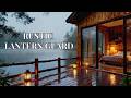 🔴 12 Hours Two Rustic Lanterns Guard a Rainy Lake Cabin Porch at Night | ASMR for Sleep