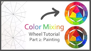 How To Make A Color Mixing Wheel Tutorial // Part 2: Color Mixing