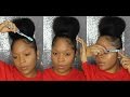 How To Hair Tutorial | Big Top Knot Bun + Baby Hairs