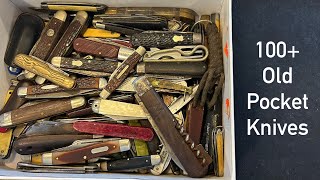 I paid $130 for all these old pocket knives - knife reveal! eBay lot - Remington, Case & more!