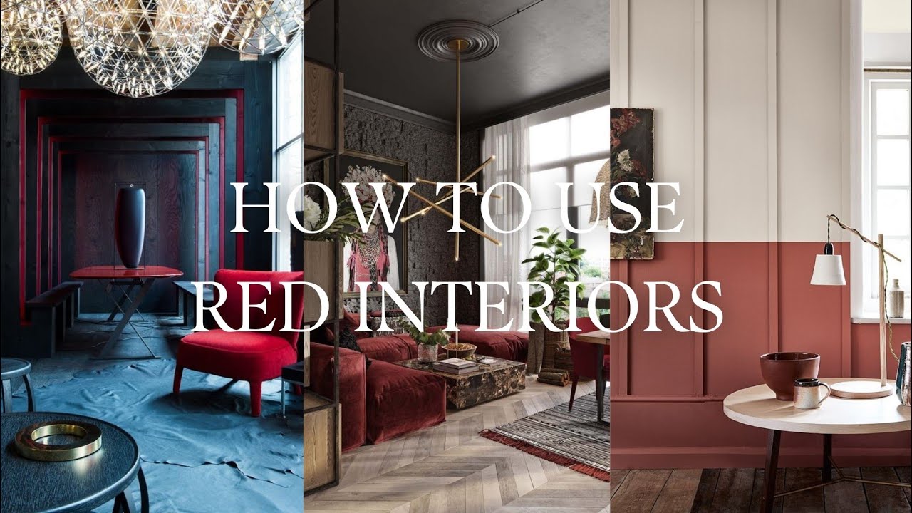 Great Ways to use Red Interiors in your Home. - YouTube