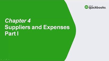 Chapter 4 Suppliers and Expenses