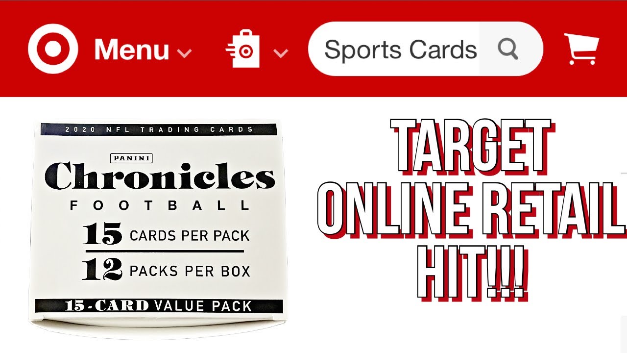 Target Online Retail Hit! 2020 Chronicles Football Trading Card Fat Pack Box of 12 Plus Giveaway 👀