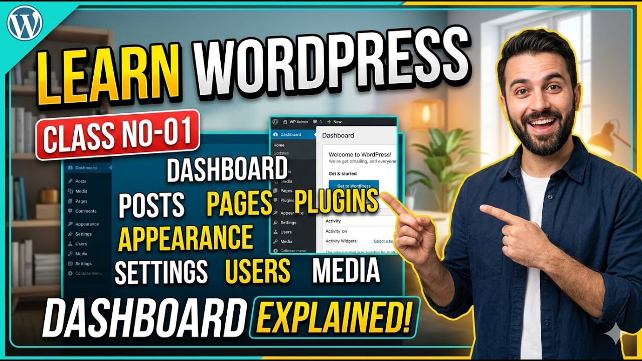 Learn WordPress in 2026: Complete Dashboard Guide for Beginners - YouTube