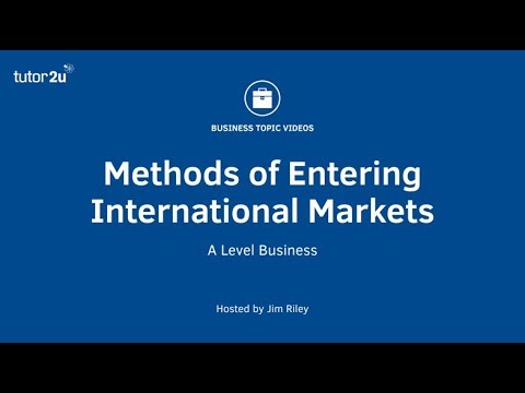 Video: How To Enter The International Market
