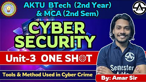 Cyber Security AKTU | BTech 2nd Year / MCA 2nd Semester by Amar Sir