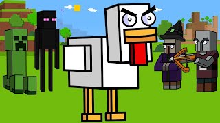 The Chicken Who Broke Minecraft | Minecraft Chicken Story (Animated)