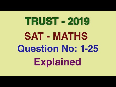 วีดีโอ: SAT 2019 คณิตคิดอย่างไร?