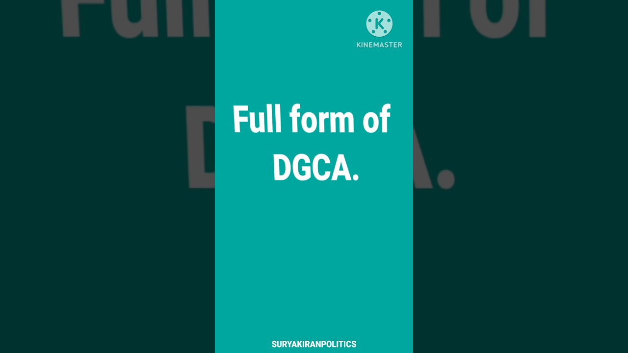 DGCA | Full form of DGCA #