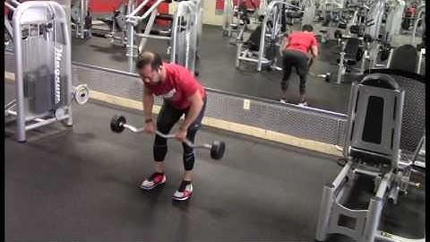 Bent Over EZ Bar Row - Pronated Grip