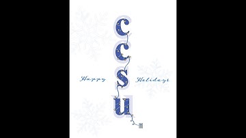 CCSU 2021 Holiday video