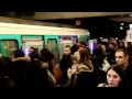 Metro ligne 13 paris  saintlazare heure de pointe 2012