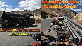 Leh Ladakh se pehle ye kya ho gaya😡Truck accident🥺 Drass To Leh Ride ! Leh Ladakh Ride 2024 Ep.11
