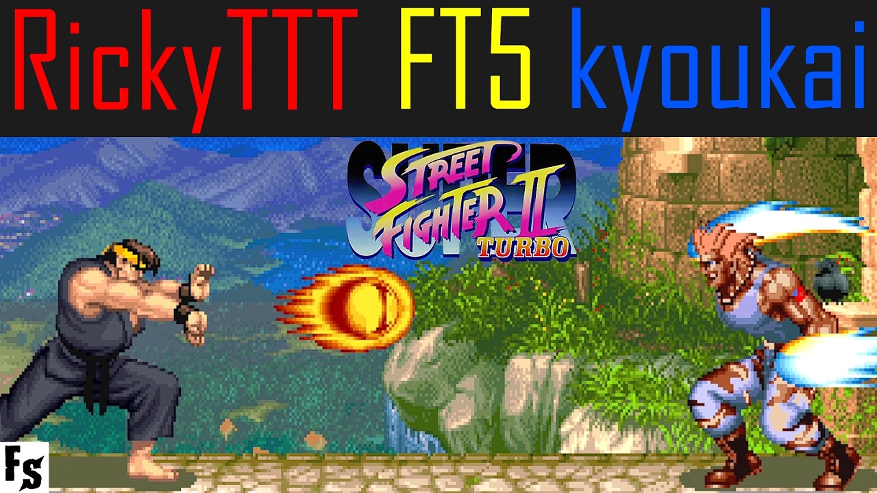 Super Street Fighter 2 Turbo - RickyTTT [Ryu] vs kyoukai [Guile