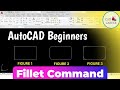 Fillet command in AutoCAD | how to use fillet command in AutoCAD | using fillet command in autocad