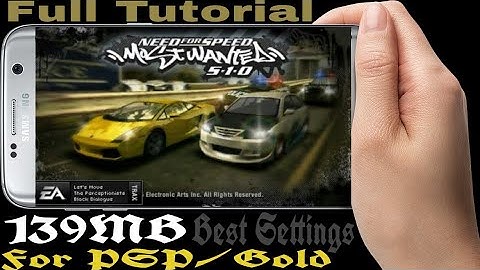 140MB || Need For Speed : Most Wanted Highly Compressed For PSP || Best Settings || Gameplay Proof