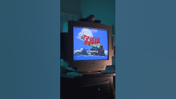 zelda wind waker on a VGA CRT monitor #zelda #shorts