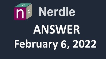 Nerdle Answer  Feb 6, 2022 (SOLVED)