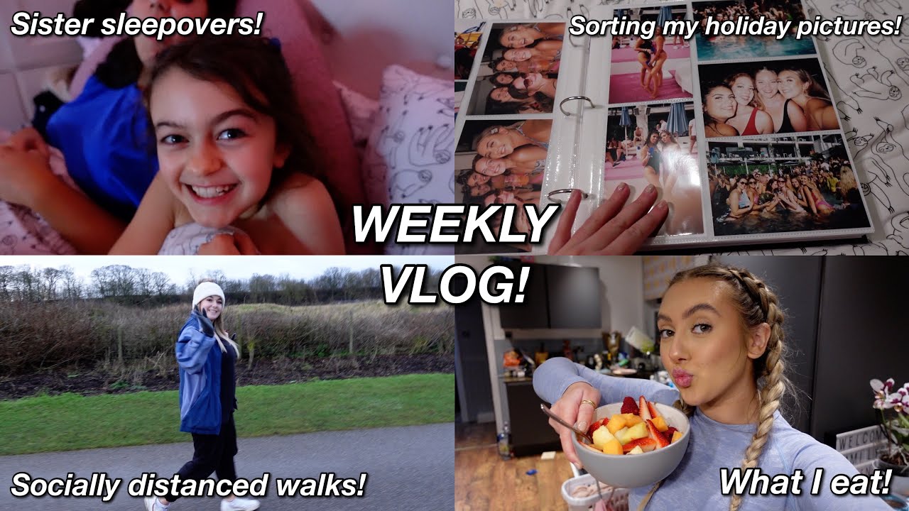 SORTING MY HOLIDAY PICTURES, CONTINUING COUCH TO 5K & SISTER SLEEPOVERS!! | WEEKLY VLOG 7