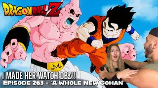 cátia vendo GOHAN VS MAJIN BOO (Dragon Ball Z EP 263) 