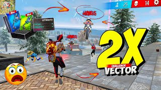 Impossible Vector Only Challenge 😱 In Solo vs Squad 🔥 Free Fire