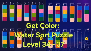 Get Color: Water Sort PuzzleLevel 34 - 37