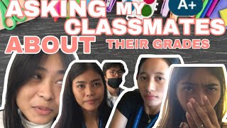 Asking my Classmates About their Grades | Tourism Student | LCIC | Rhylle Baguio