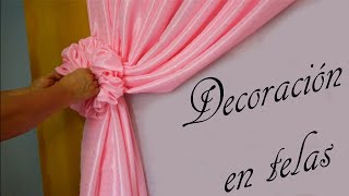 dominio El uno al otro Coche ❀ DECORACION EN TELAS, Cortina para fiestas con acabado en flor, pared de  fondo, Backdrop - YouTube