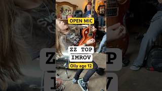 ZZ TOP La Grange, Open Mic Guitar Fun, 12 year old ​⁠Olly @zztop #zztop #openmic #guitar #bgt #shred