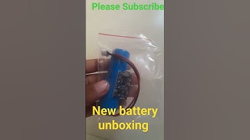 New lithium ion battery unboxing with charging module