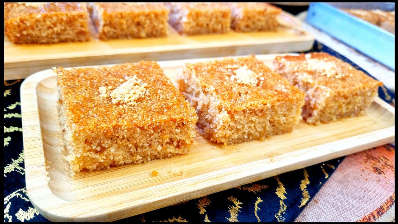 مطبخ ام وليد / معسلة بالسميد المحمص ، بنة مختلفة ، تذوب في الفم و خفيفة تحفة 😋👍😍.