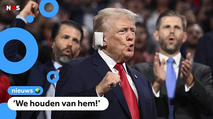 Trump laat zich voor het eerst sinds aanslag weer zien