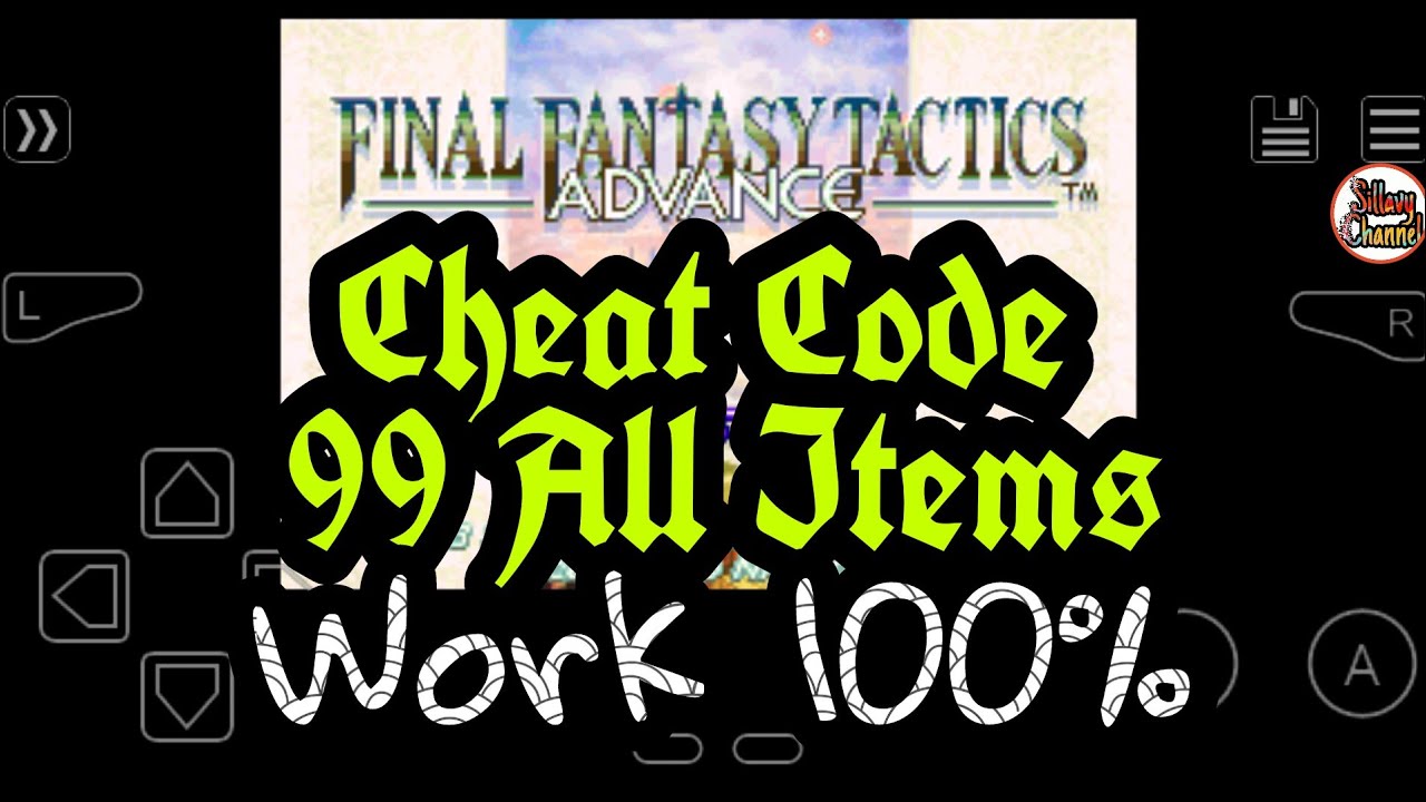 Hack Final Fantasy Tactics Advance Gba Cheat Code All Items 99 Youtube