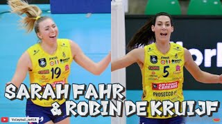 Robin De Kruijf & Sarah Fahr| Imoco Volley Conegliano vs Developres Rzeszow|CEV Champion League 2023