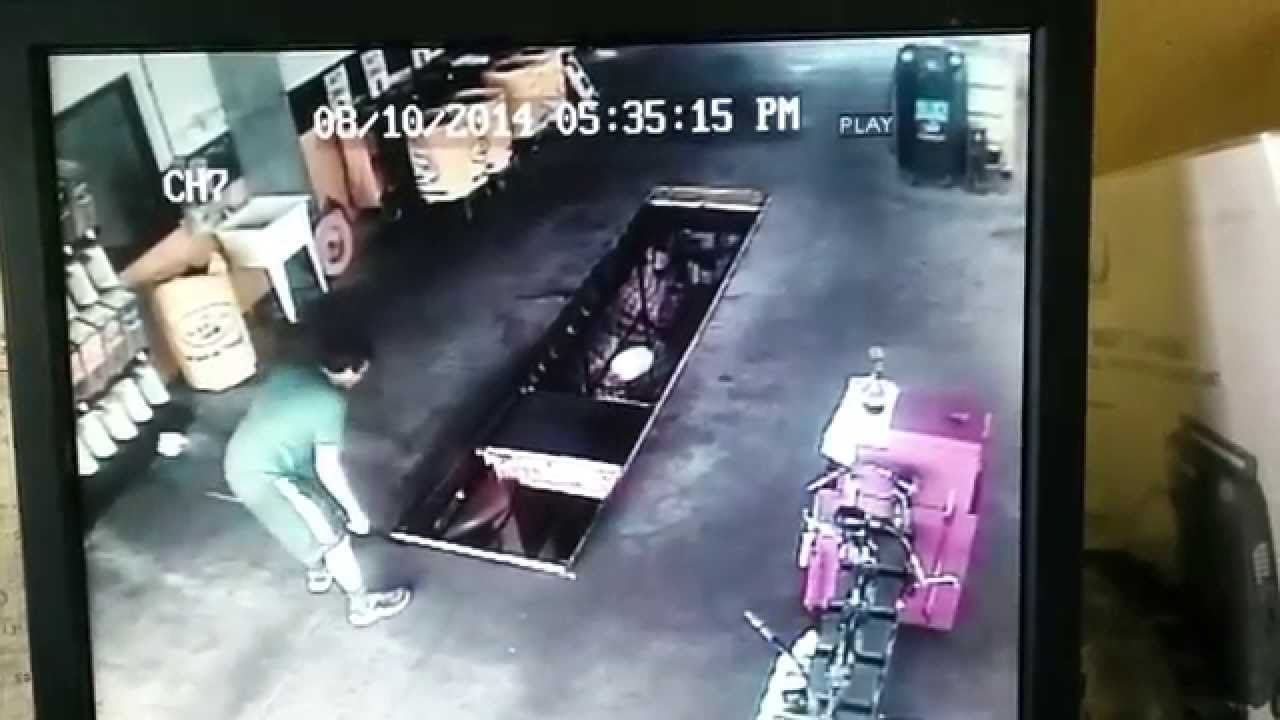 Kid falls into oil change pit. YouTube