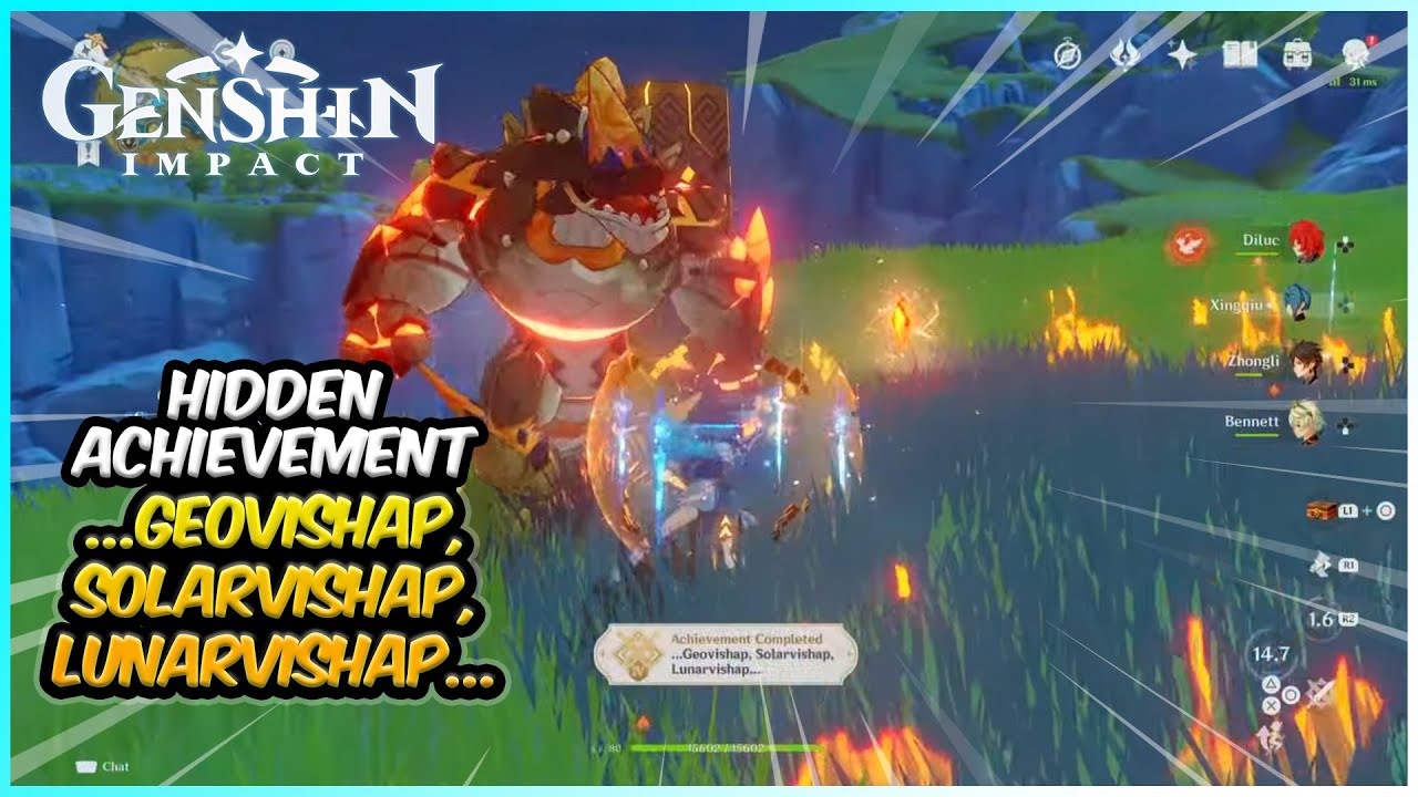 ...Geovishap, Solarvishap, Lunarvishap... Achievement | Genshin Impact