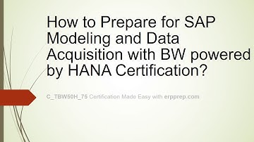 Best Preparation tips for SAP C_TBW50H_75 Certification Exam