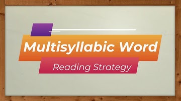 Multisyllabic Word Reading Strategy